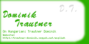 dominik trautner business card